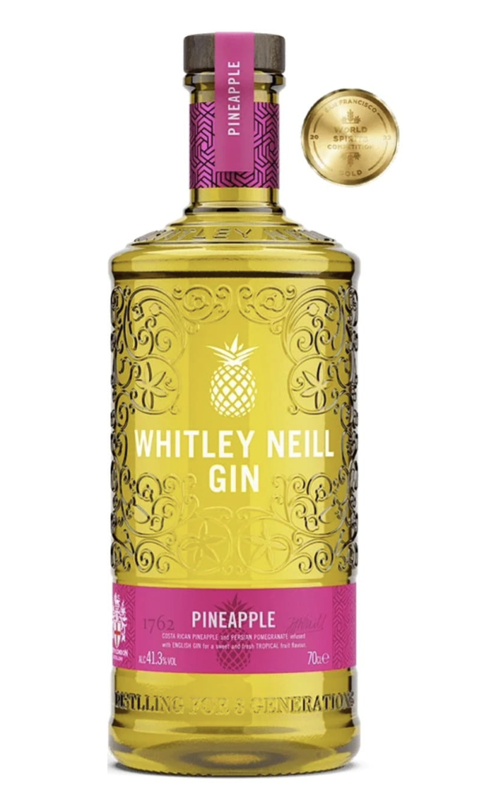 Джин Whitley Neill Gin Pineapple 41.3% 0.7 л